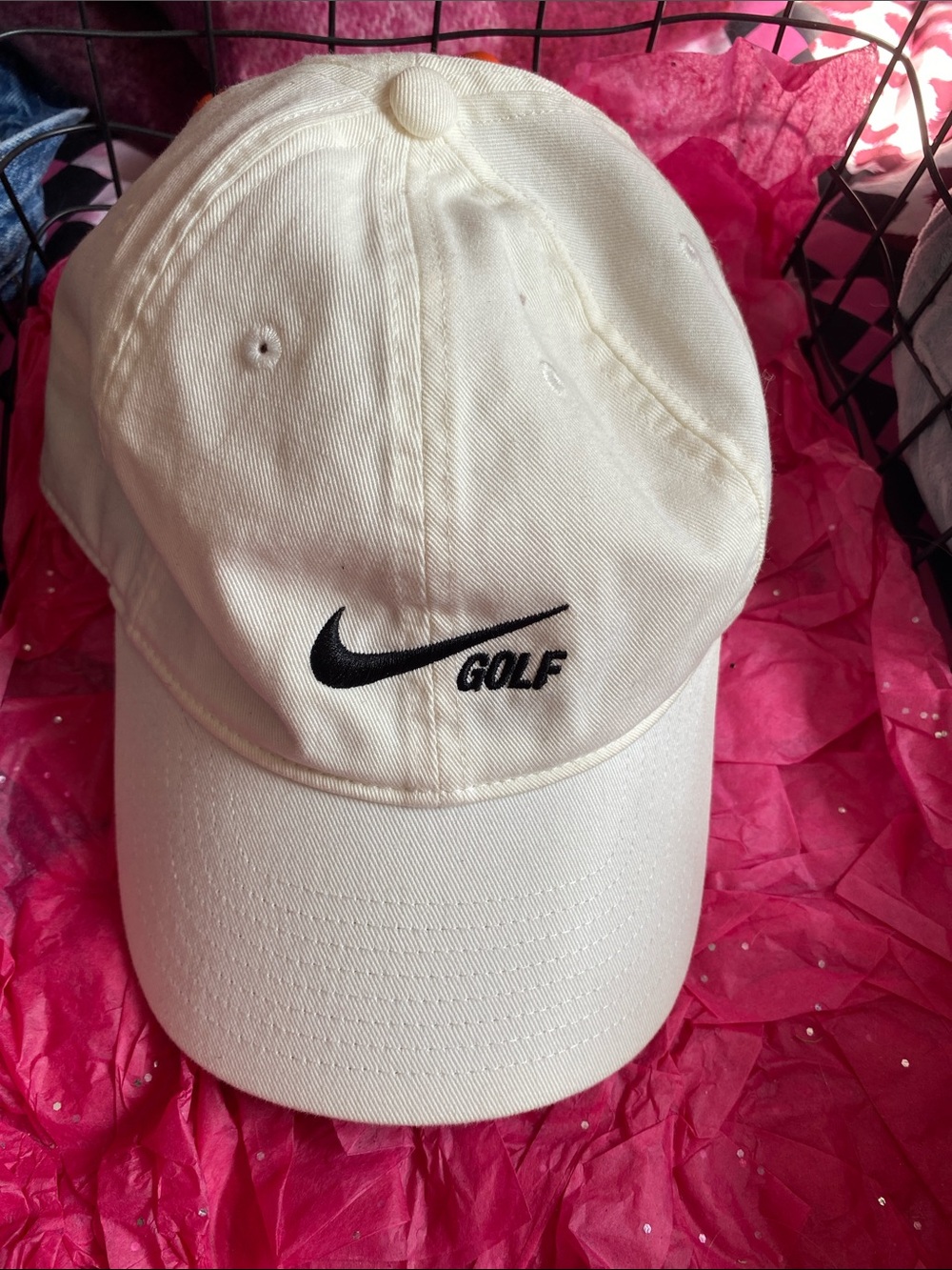 Nike White w/ black Golf hat
